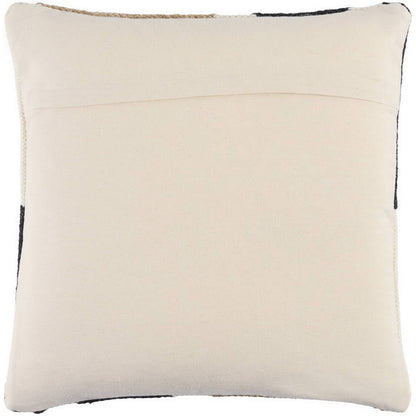 Yasser Jet Black/Khaki Pillow Cover