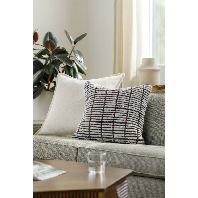 Alixandra Taupe Pillow Cover
