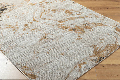 Illiam Modern Light Beige/Mustard Area Rug