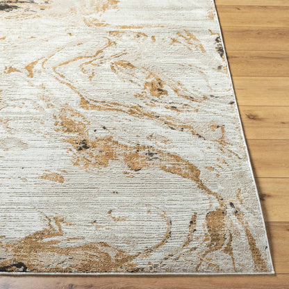 Illiam Modern Light Beige/Mustard Area Rug