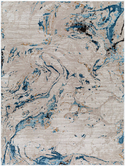 Illiam Modern Blue Area Rug