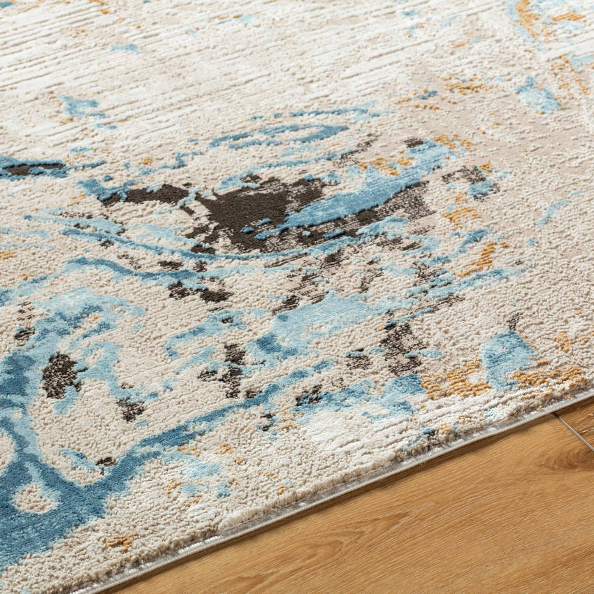 Illiam Modern Blue Area Rug