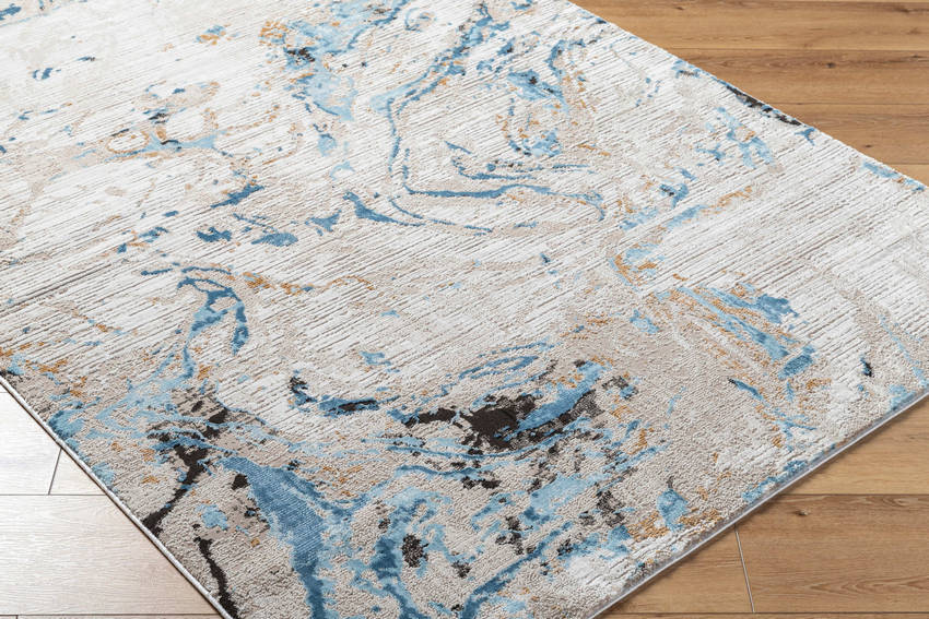 Illiam Modern Blue Area Rug