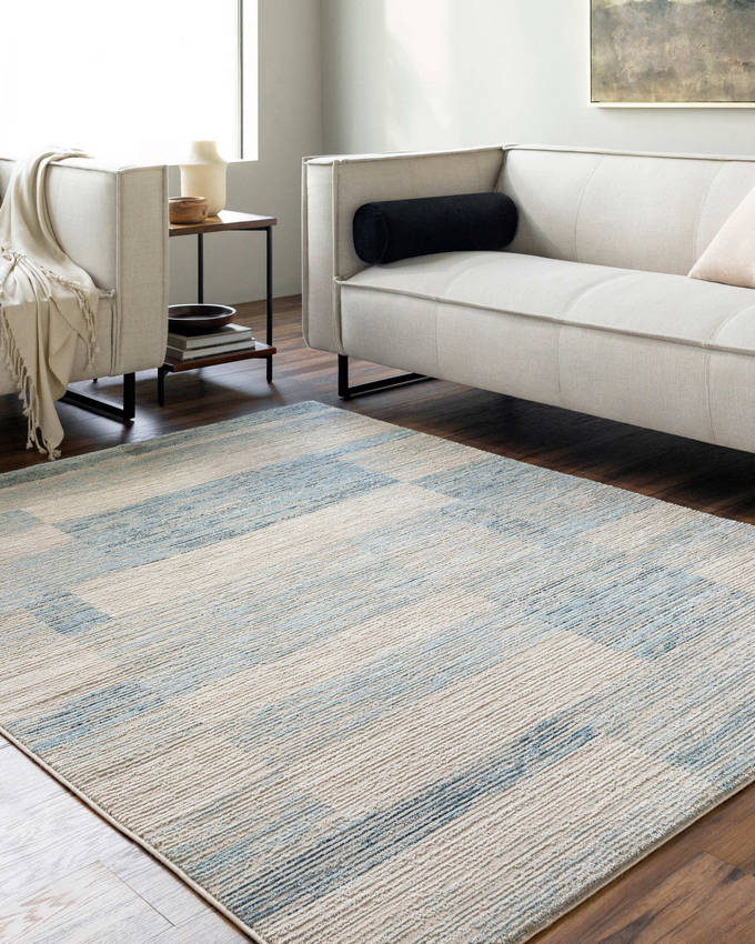 Ahron Modern Navy Area Rug
