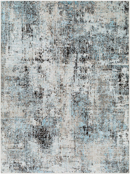 Jakki Rustic Blue/Charcoal Area Rug