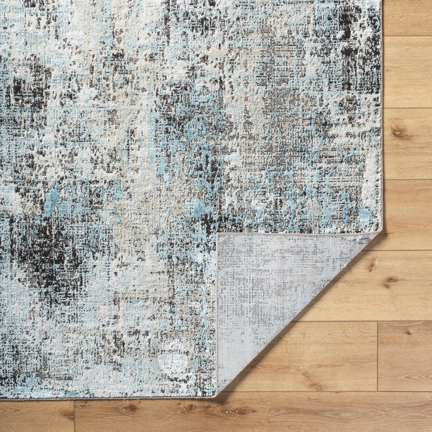 Jakki Rustic Blue/Charcoal Area Rug