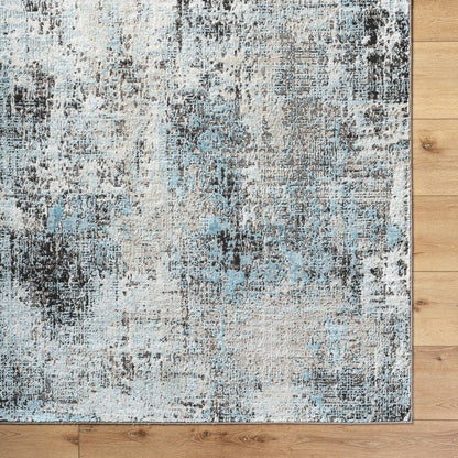 Jakki Rustic Blue/Charcoal Area Rug