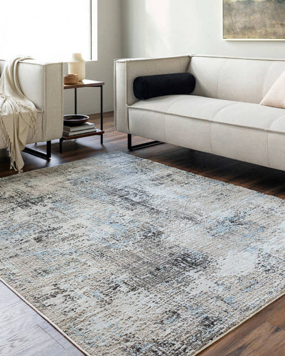 Latonya Rustic Ivory/Blue Area Rug