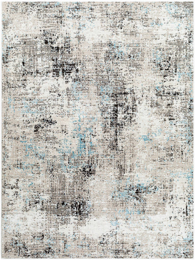 Latonya Rustic Ivory/Blue Area Rug