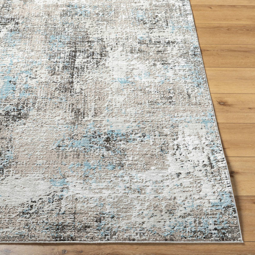 Latonya Rustic Ivory/Blue Area Rug