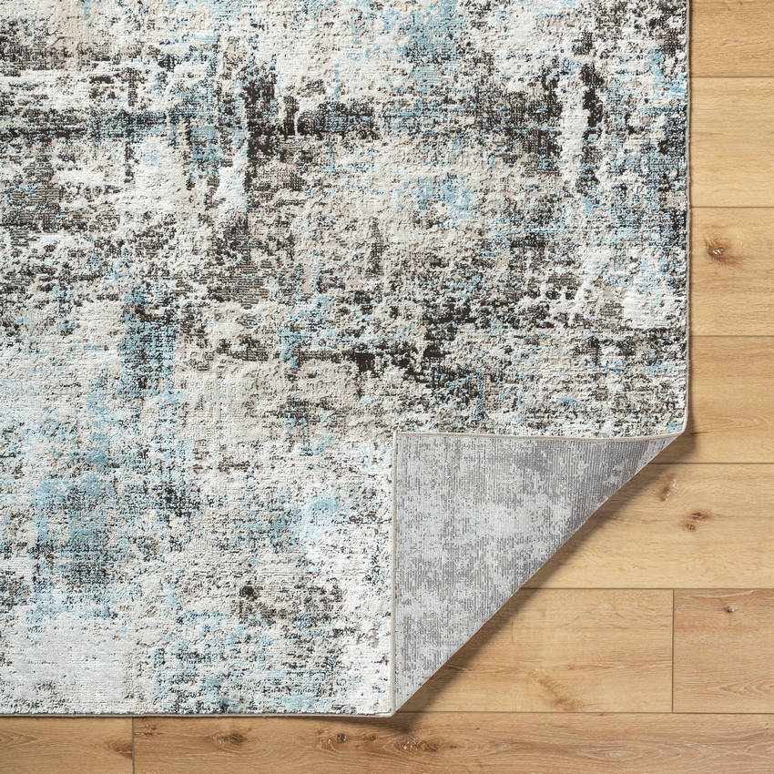 Danina Rustic Charcoal/Blue Area Rug