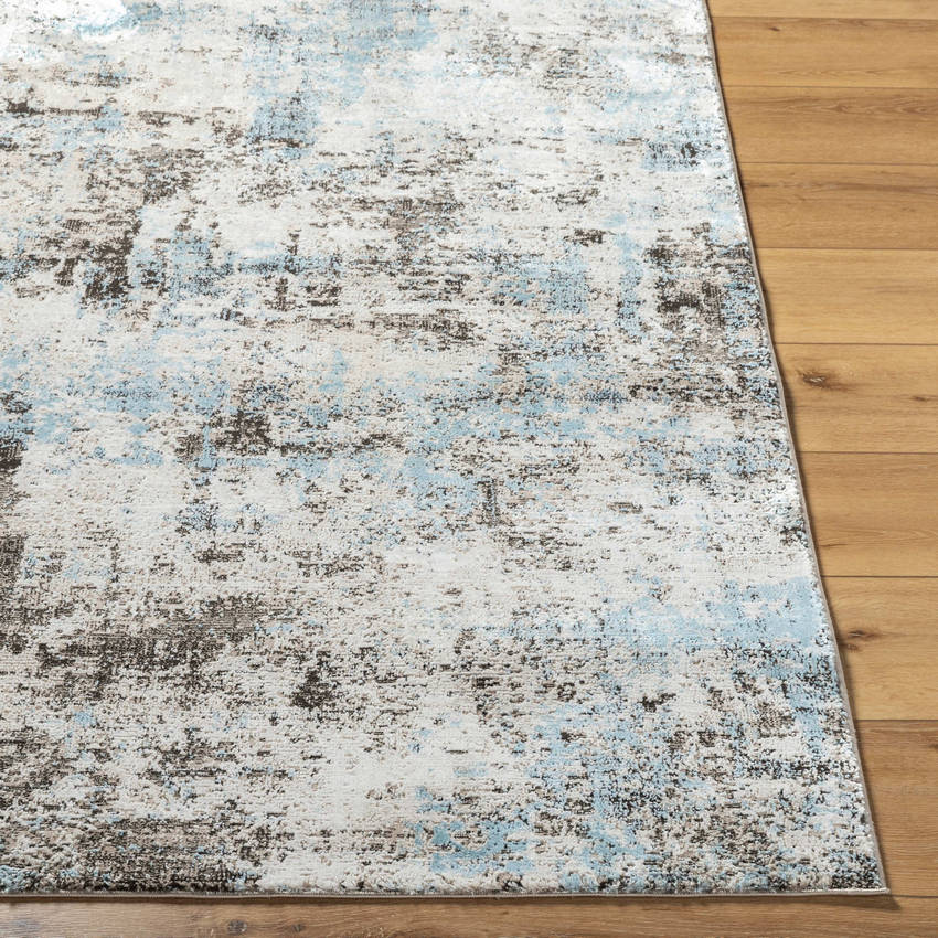 Danina Rustic Charcoal/Blue Area Rug