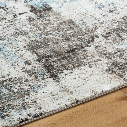 Danina Rustic Charcoal/Blue Area Rug