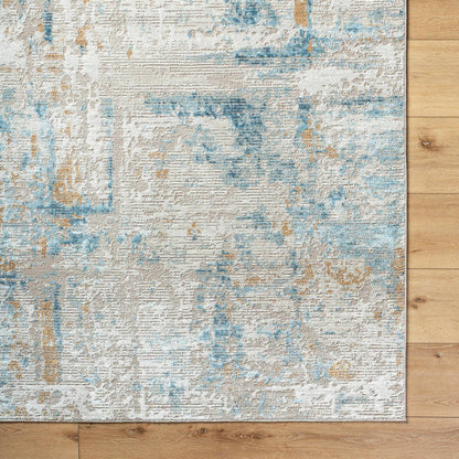 Harmonie Rustic Light Beige/Blue Area Rug