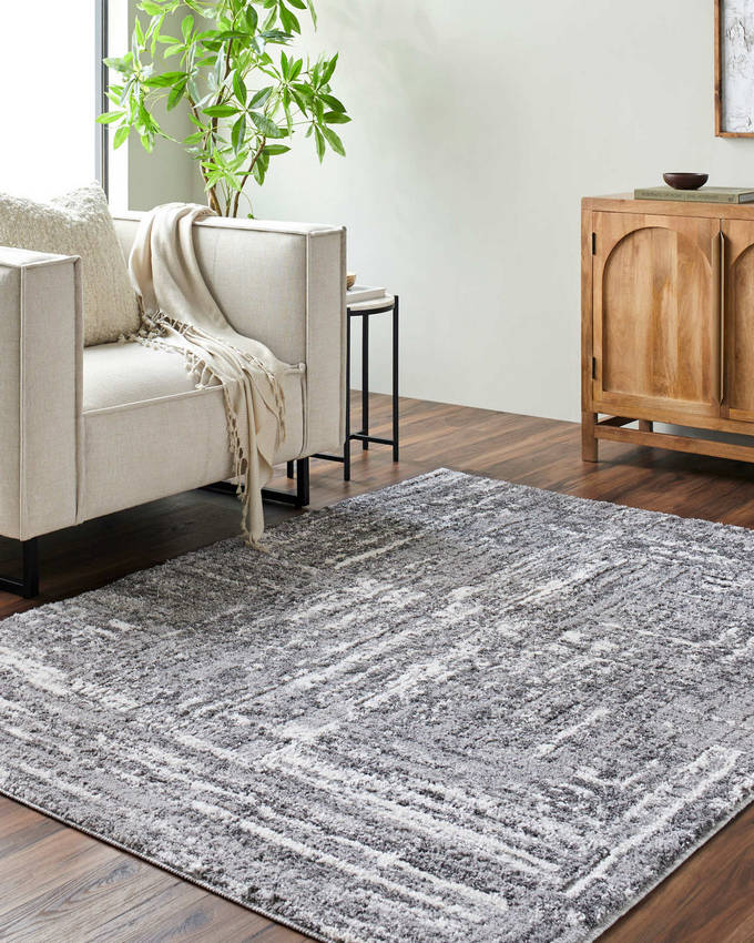 Kathlene Cottage Grey Area Rug