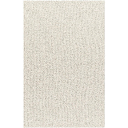 Birdie Solid and Border Light Silver Area Rug - Becki Owens x Livabliss