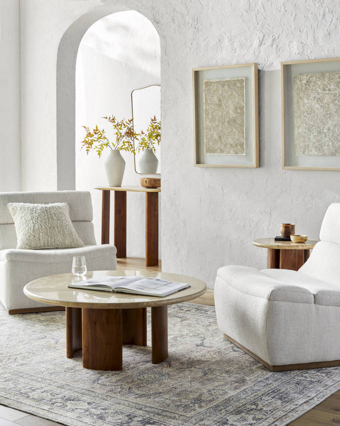 Eran Traditional Light Silver Washable Area Rug