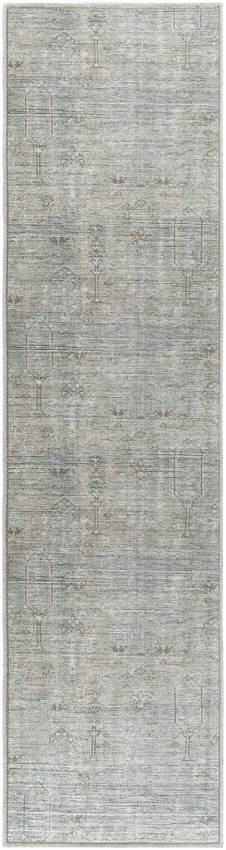 Darling Traditional Sterling Grey Washable Area Rug - Becki Owens x Livabliss