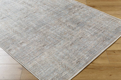 Darling Traditional Sterling Grey Washable Area Rug - Becki Owens x Livabliss