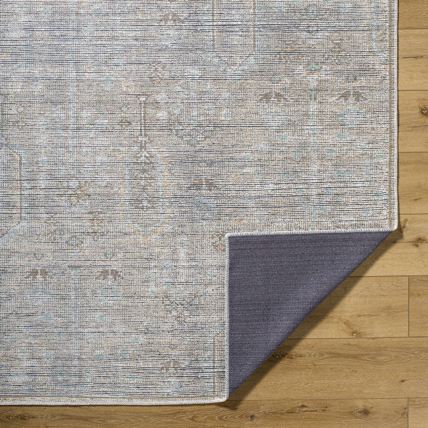 Darling Traditional Sterling Grey Washable Area Rug - Becki Owens x Livabliss