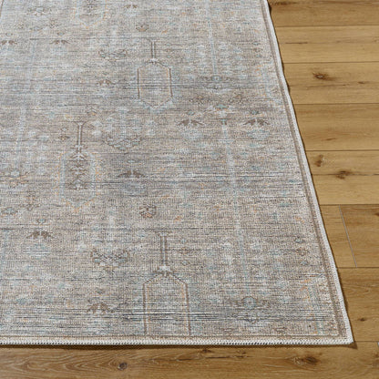 Darling Traditional Sterling Grey Washable Area Rug - Becki Owens x Livabliss