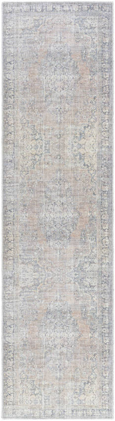 Darling Traditional Light Silver Washable Area Rug - Becki Owens x Livabliss