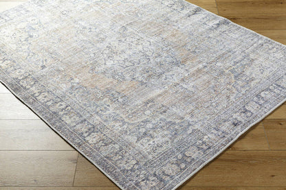 Darling Traditional Light Silver Washable Area Rug - Becki Owens x Livabliss