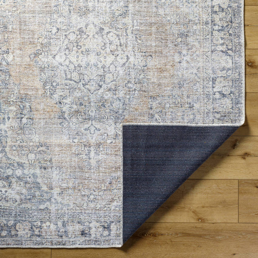 Darling Traditional Light Silver Washable Area Rug - Becki Owens x Livabliss