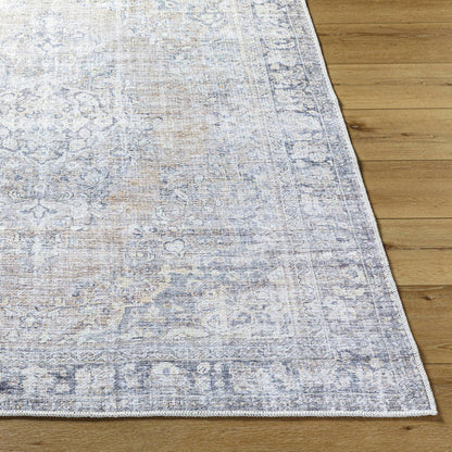Darling Traditional Light Silver Washable Area Rug - Becki Owens x Livabliss