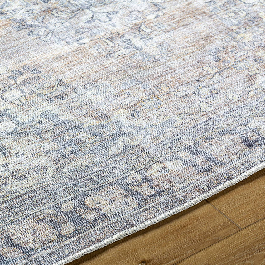 Darling Traditional Light Silver Washable Area Rug - Becki Owens x Livabliss