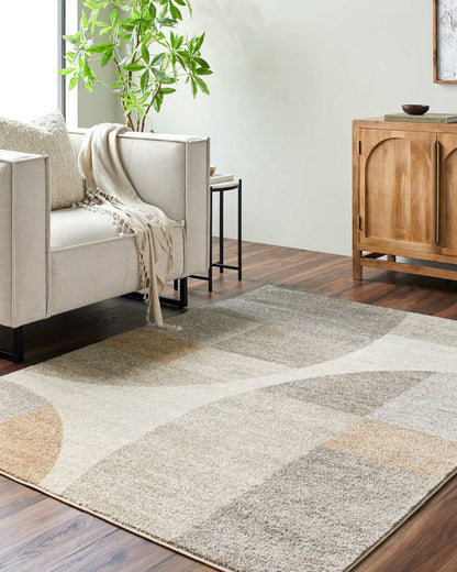 Ananda Modern Light Brown Area Rug