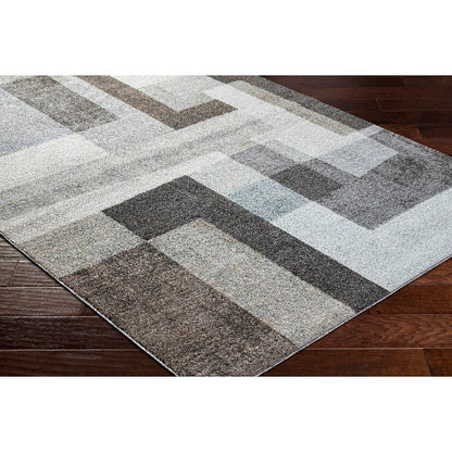 Olatokunbo Modern Black Area Rug