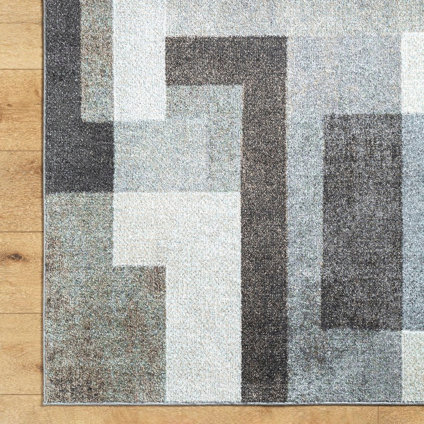 Olatokunbo Modern Black Area Rug