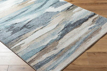 Bennington Modern Aqua Area Rug
