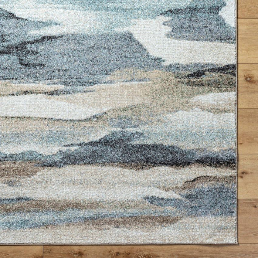 Bennington Modern Aqua Area Rug