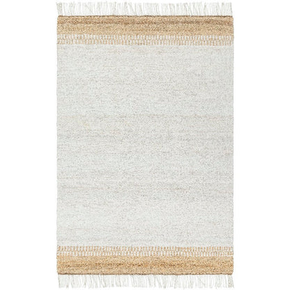 Kamey Texture Off-White/Dark Brown Area Rug - Becki Owens x Livabliss