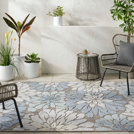 Mohit Coastal Light Brown Area Rug
