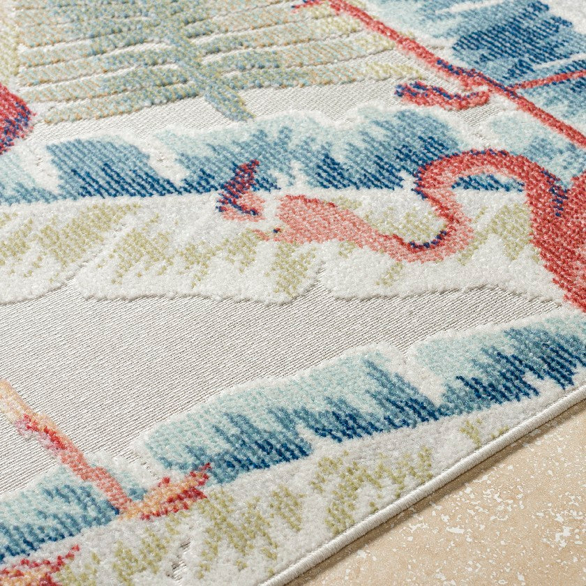 Shafiq Coastal Olive Area Rug