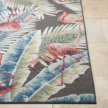 Shafiq Coastal Charcoal Area Rug