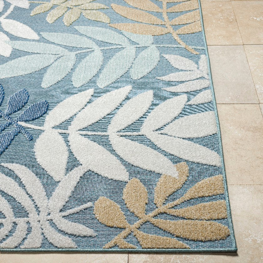 Iban Coastal Pale Blue Area Rug