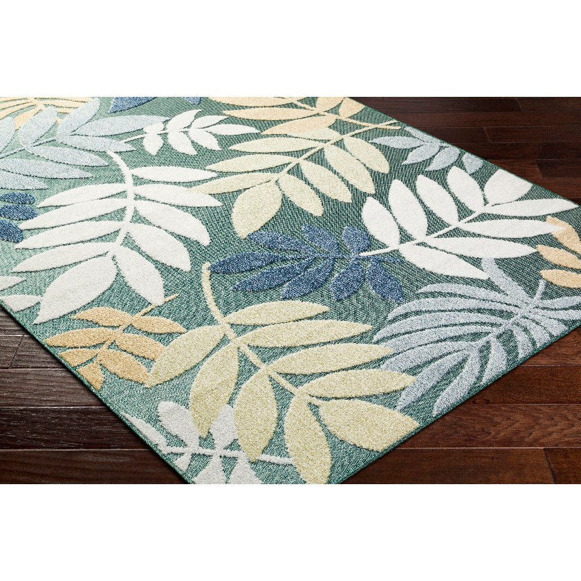 Iban Coastal Medium Green Area Rug
