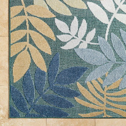 Iban Coastal Medium Green Area Rug