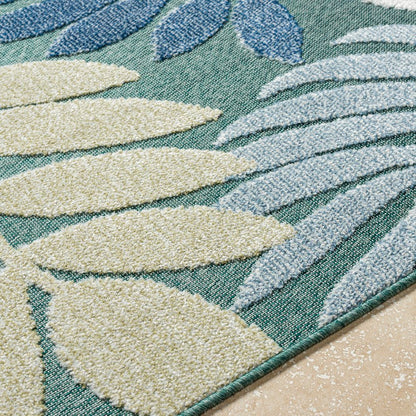 Iban Coastal Medium Green Area Rug