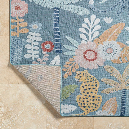 Marquite Coastal Pale Blue Area Rug