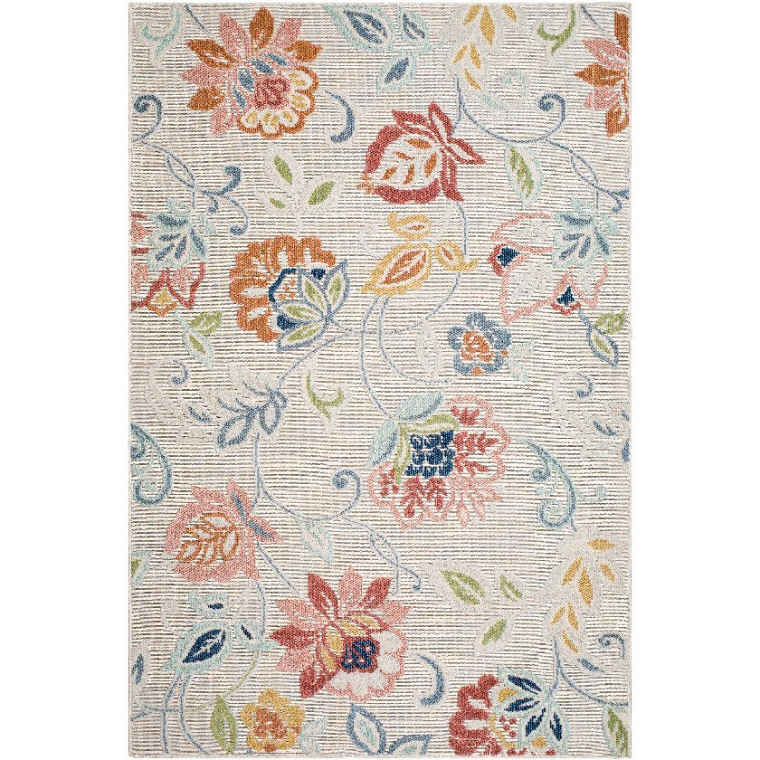 Ottis Coastal Cream/Rust Area Rug