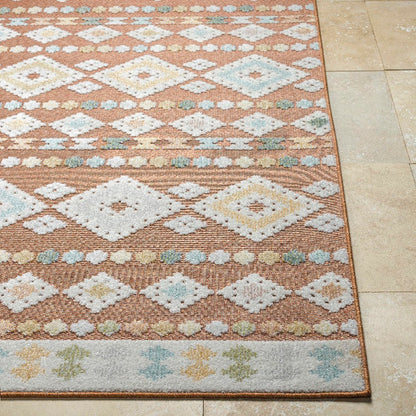 Zarinah Coastal Rust Area Rug