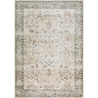 Chelcey Traditional Ash Washable Area Rug