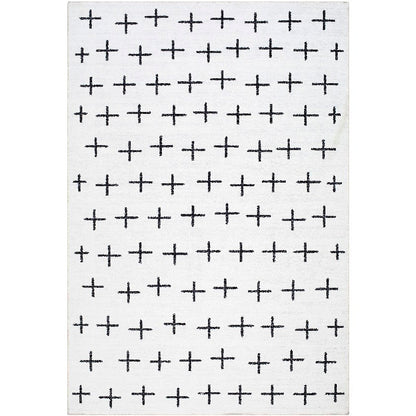 Stephens Modern Off-White Washable Area Rug