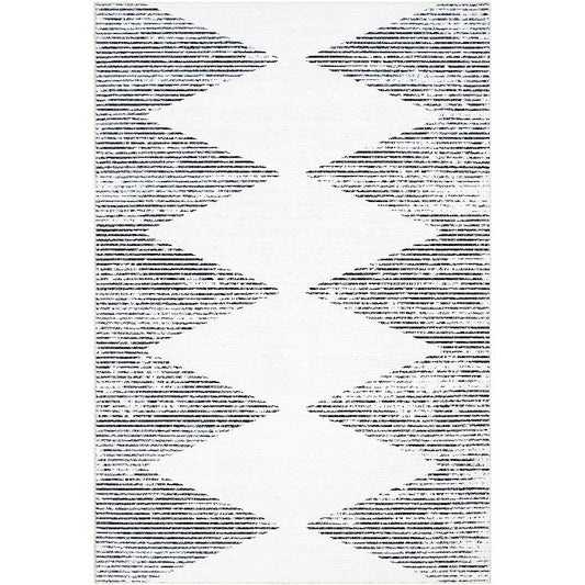Eulanda Modern Ivory Washable Area Rug