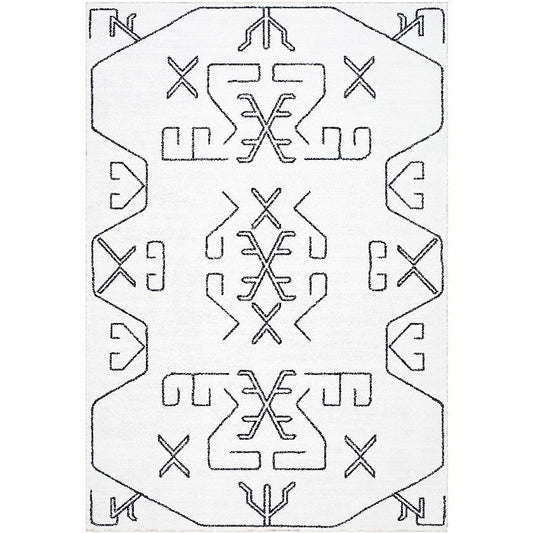 Celisa Modern Ivory Washable Area Rug
